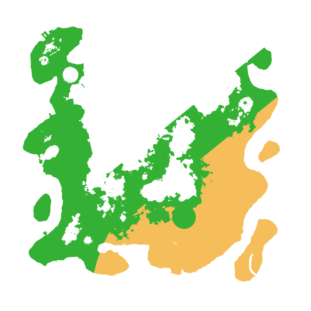 Biome Rust Map: Procedural Map, Size: 3500, Seed: 3918310