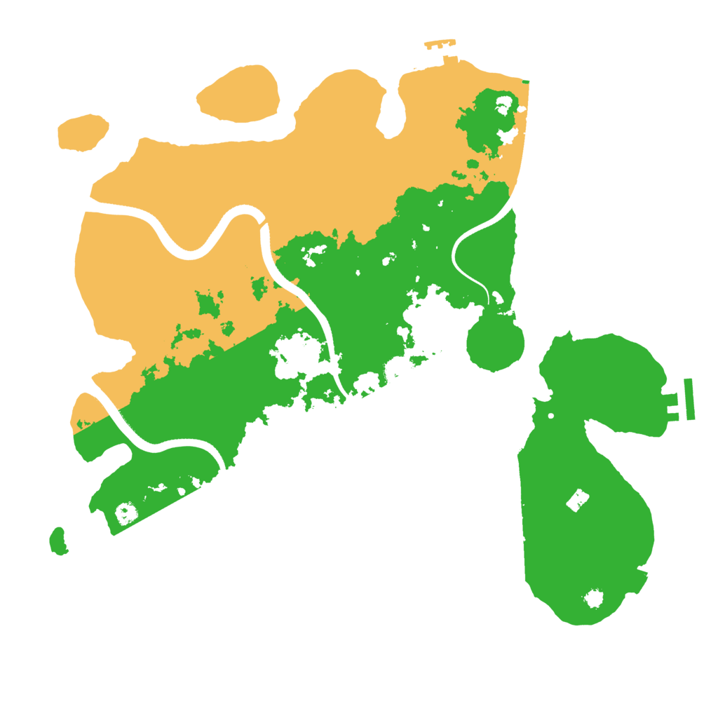 Biome Rust Map: Procedural Map, Size: 3500, Seed: 1031
