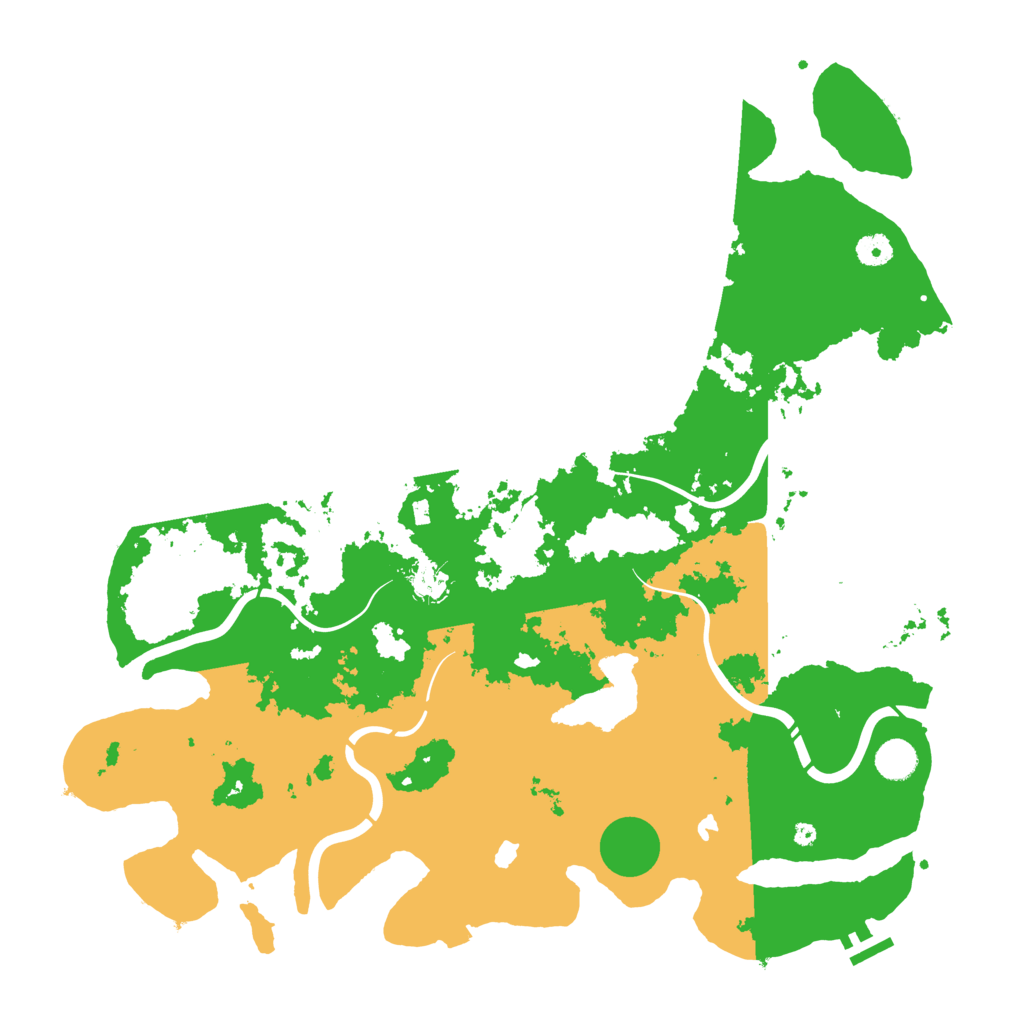 Biome Rust Map: Procedural Map, Size: 4500, Seed: 223721221