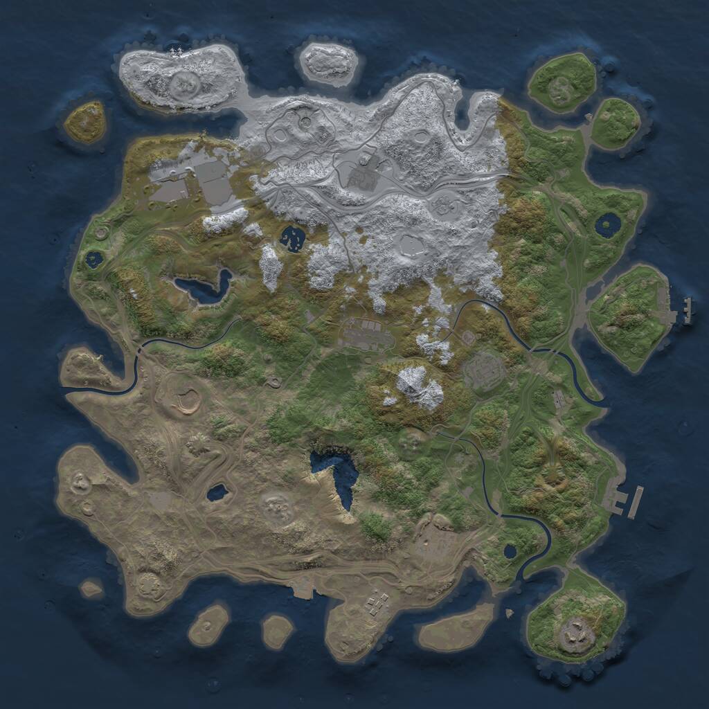 Rust Map: Procedural Map, Size: 4250, Seed: 1178431139, 15 Monuments