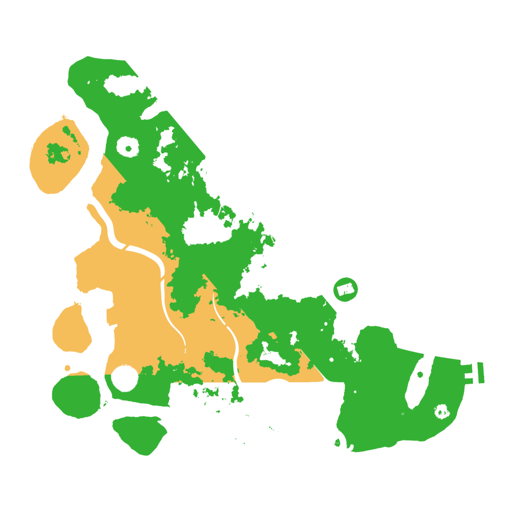 Biome Rust Map: Procedural Map, Size: 3500, Seed: 75312868