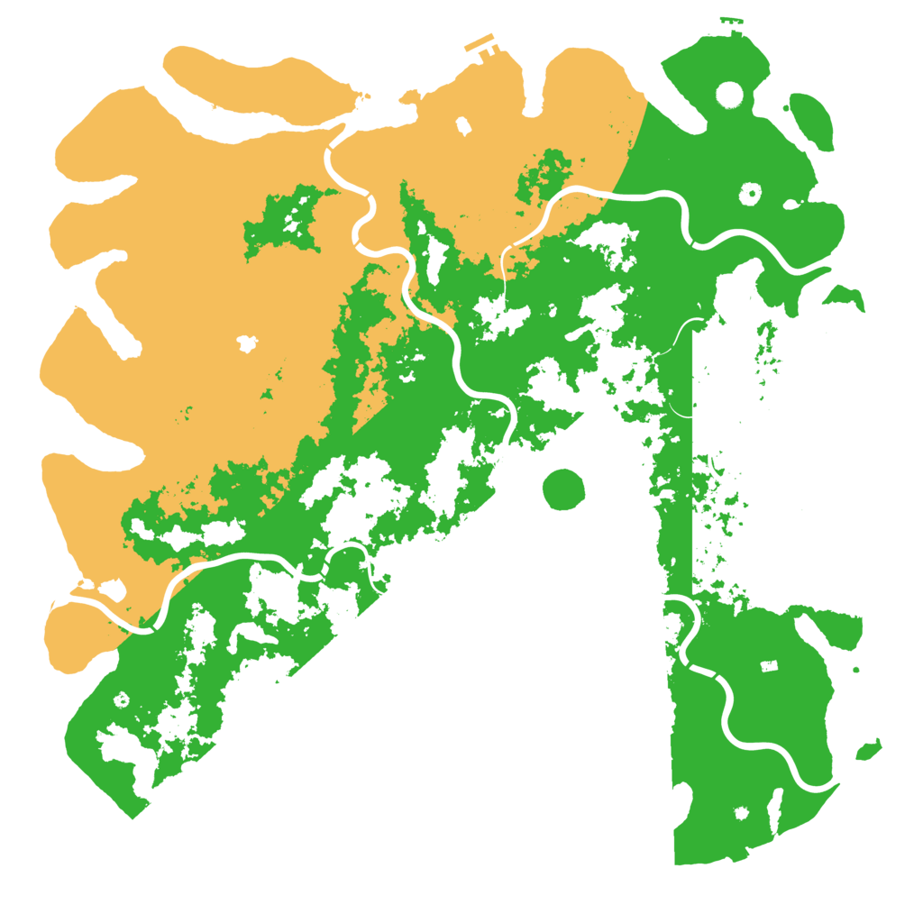 Biome Rust Map: Procedural Map, Size: 6000, Seed: 88020224