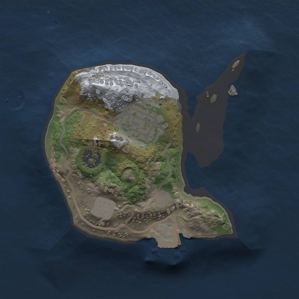 Rust Map: Procedural Map, Size: 1509, Seed: 662981528, 4 Monuments