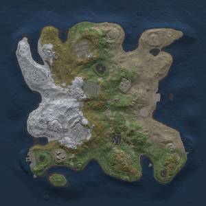Thumbnail Rust Map: Procedural Map, Size: 3000, Seed: 36437, 14 Monuments