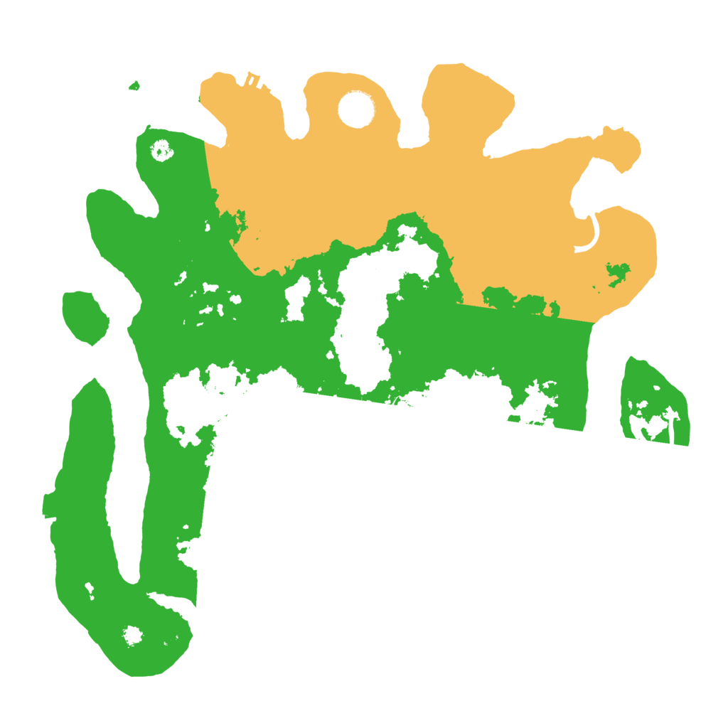 Biome Rust Map: Procedural Map, Size: 3500, Seed: 898485718