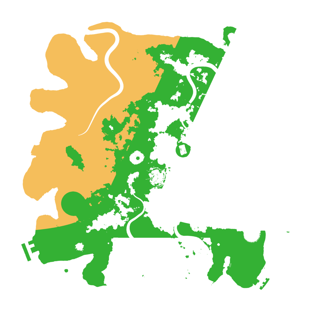 Biome Rust Map: Procedural Map, Size: 3500, Seed: 56325253