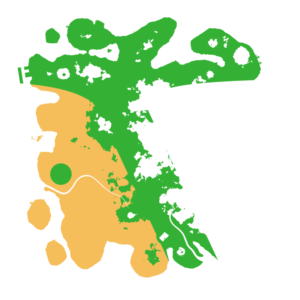 Biome Rust Map: Procedural Map, Size: 3700, Seed: 1222230666