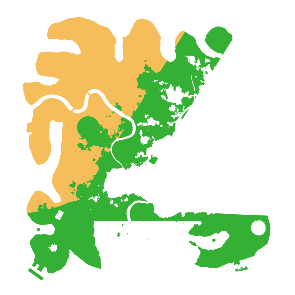 Biome Rust Map: Procedural Map, Size: 3500, Seed: 17630547