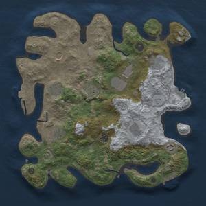 Thumbnail Rust Map: Procedural Map, Size: 3500, Seed: 17630547, 17 Monuments