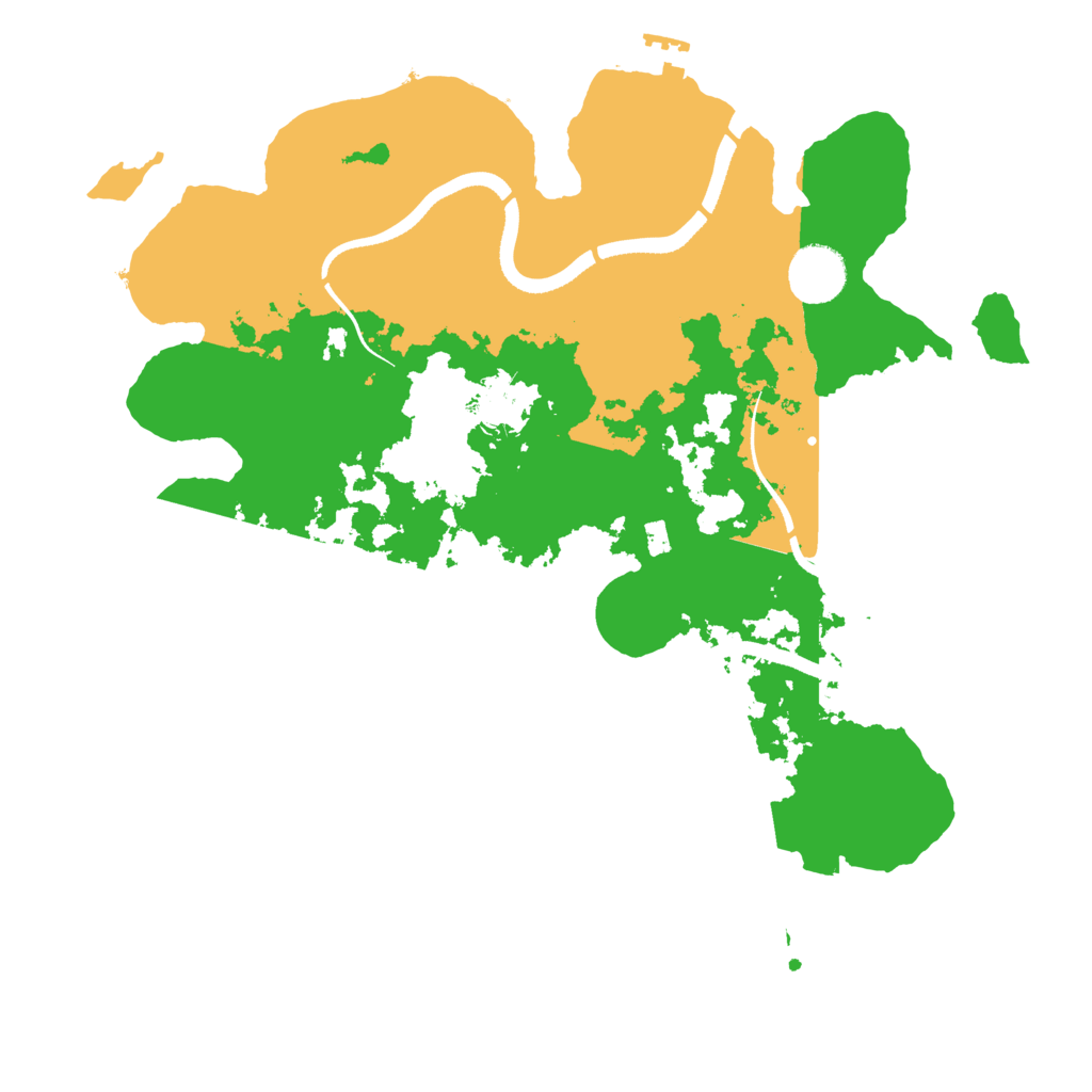 Biome Rust Map: Procedural Map, Size: 3500, Seed: 714744386