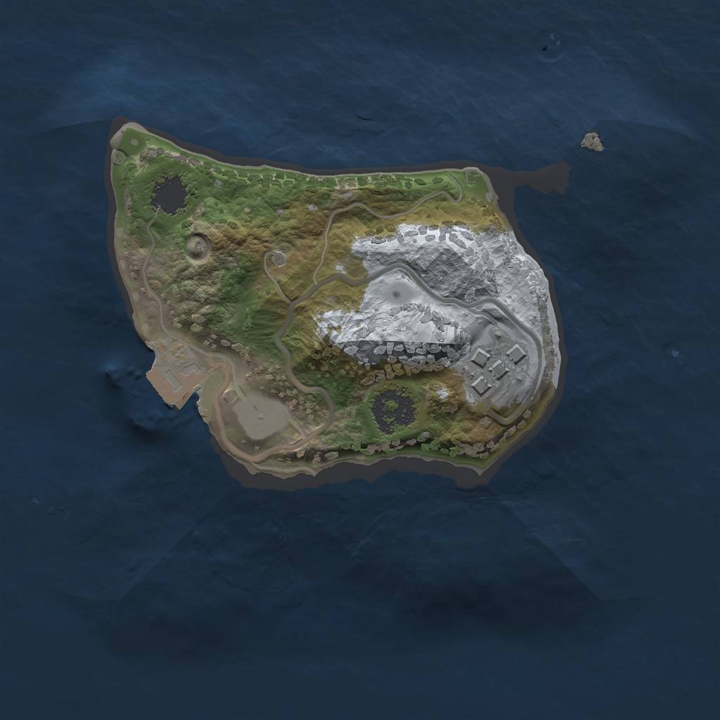 Rust Map: Procedural Map, Size: 1700, Seed: 298552993, 4 Monuments