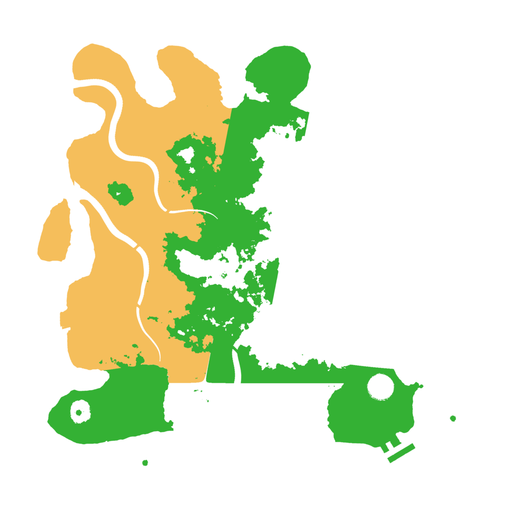 Biome Rust Map: Procedural Map, Size: 3500, Seed: 74374234