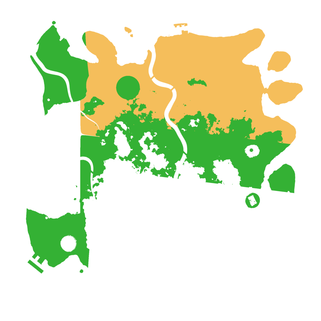Biome Rust Map: Procedural Map, Size: 3600, Seed: 10302