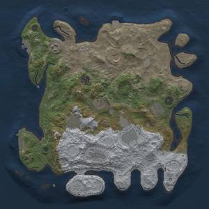 Thumbnail Rust Map: Procedural Map, Size: 3600, Seed: 10302, 17 Monuments