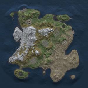 Thumbnail Rust Map: Procedural Map, Size: 3000, Seed: 1702204168, 14 Monuments