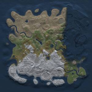 Thumbnail Rust Map: Procedural Map, Size: 4250, Seed: 1121519175, 14 Monuments