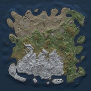 Thumbnail Rust Map: Procedural Map, Size: 4250, Seed: 1121519175, 19 Monuments