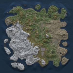 Thumbnail Rust Map: Procedural Map, Size: 4200, Seed: 1044859194, 19 Monuments