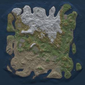 Thumbnail Rust Map: Procedural Map, Size: 4500, Seed: 114628828, 19 Monuments