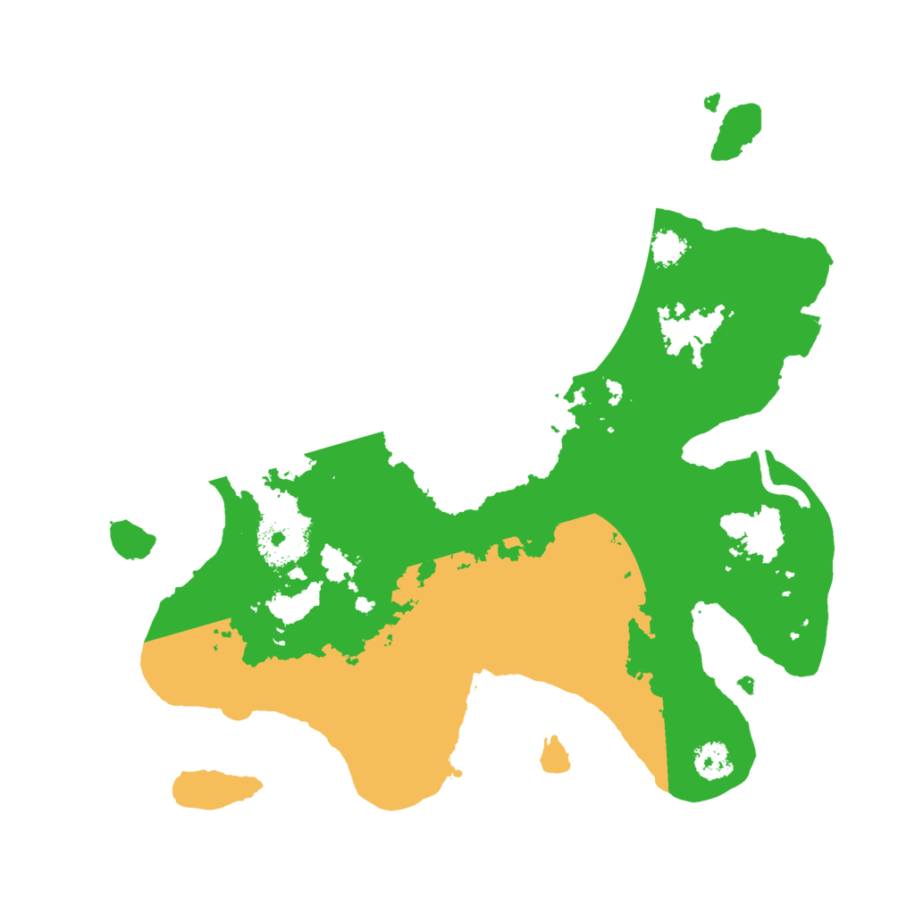 Biome Rust Map: Procedural Map, Size: 2500, Seed: 1110307781