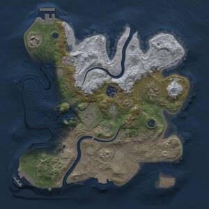 Thumbnail Rust Map: Procedural Map, Size: 2800, Seed: 1366001681, 11 Monuments