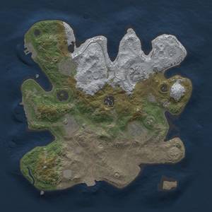 Thumbnail Rust Map: Procedural Map, Size: 2800, Seed: 1366001681, 13 Monuments