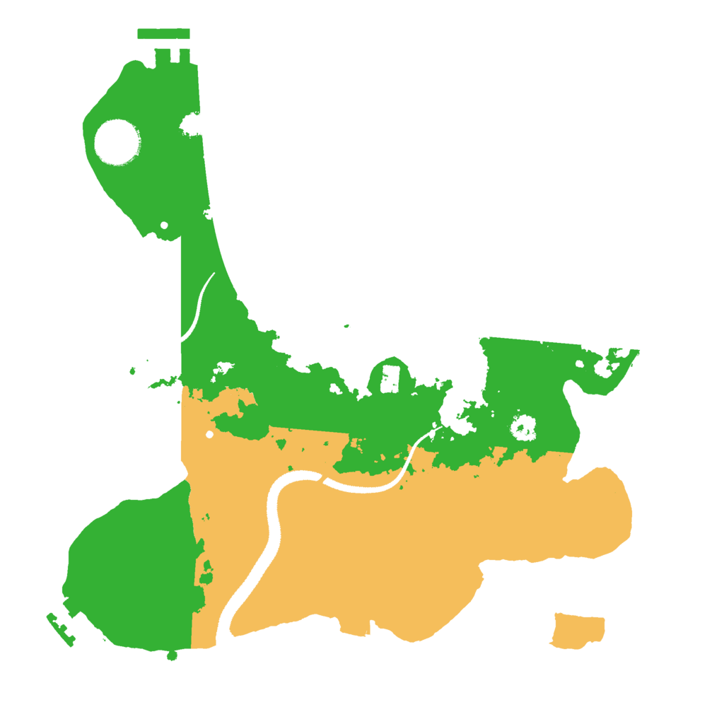 Biome Rust Map: Procedural Map, Size: 2800, Seed: 1366001681