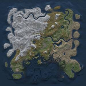 Thumbnail Rust Map: Procedural Map, Size: 4500, Seed: 1509654138, 16 Monuments