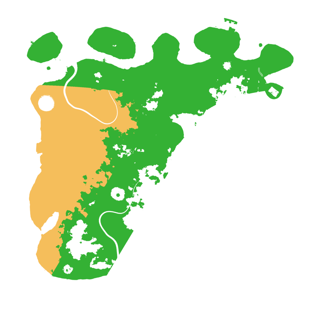 Biome Rust Map: Procedural Map, Size: 3500, Seed: 633365305