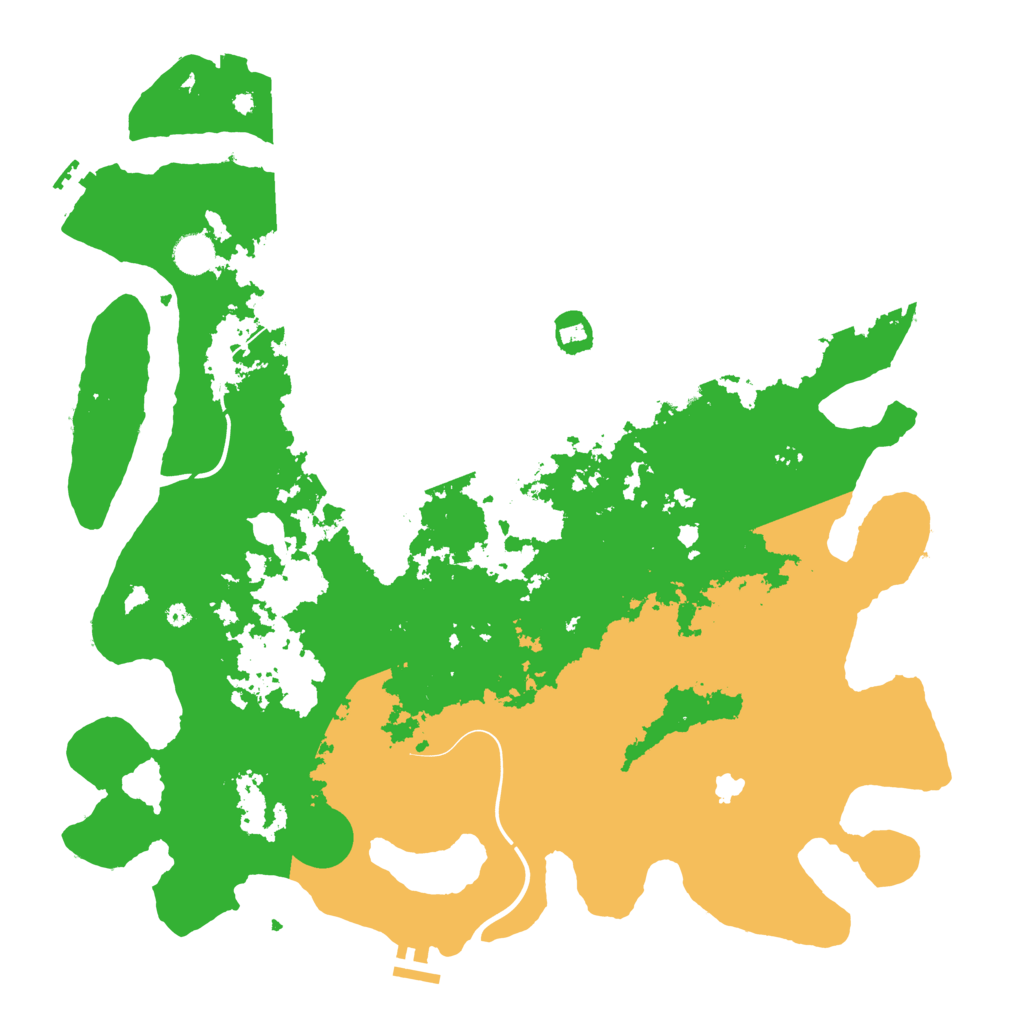 Biome Rust Map: Procedural Map, Size: 4400, Seed: 8555554