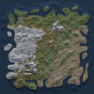 Thumbnail Rust Map: Procedural Map, Size: 5000, Seed: 1251382827, 19 Monuments