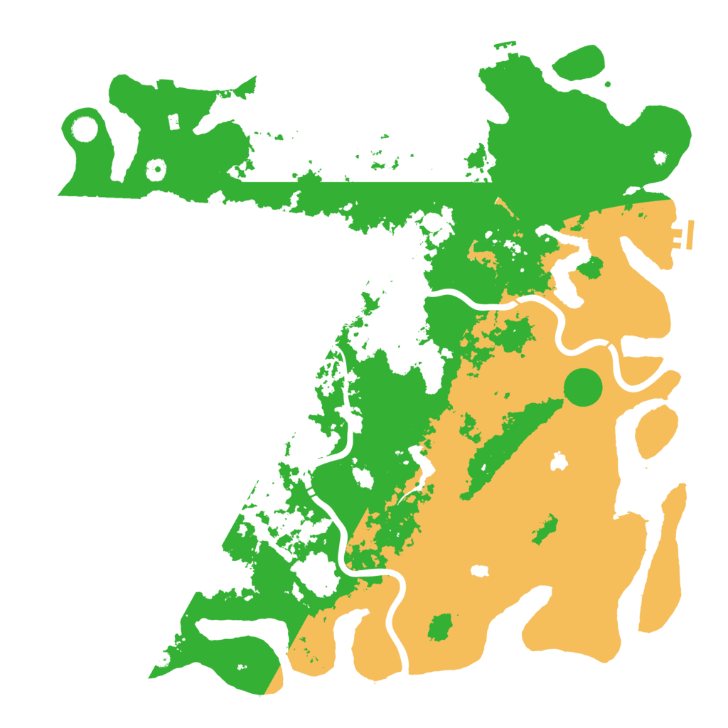 Biome Rust Map: Procedural Map, Size: 5000, Seed: 1251382827