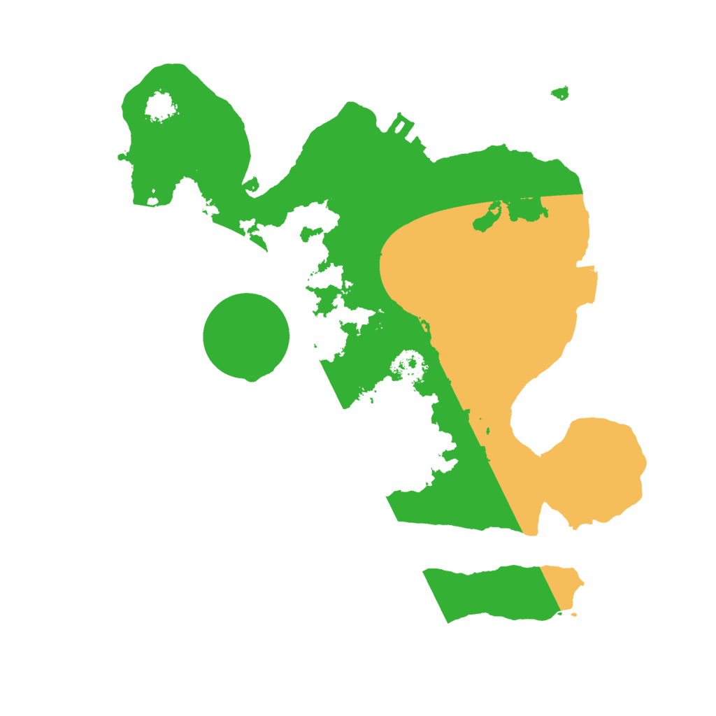 Biome Rust Map: Procedural Map, Size: 2222, Seed: 9000