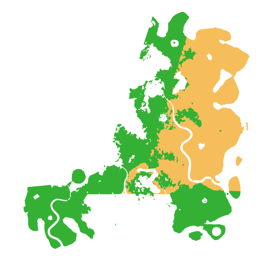 Biome Rust Map: Procedural Map, Size: 5000, Seed: 1837430406