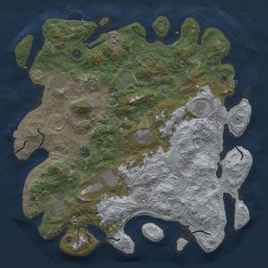 Thumbnail Rust Map: Procedural Map, Size: 4500, Seed: 1202442868, 19 Monuments