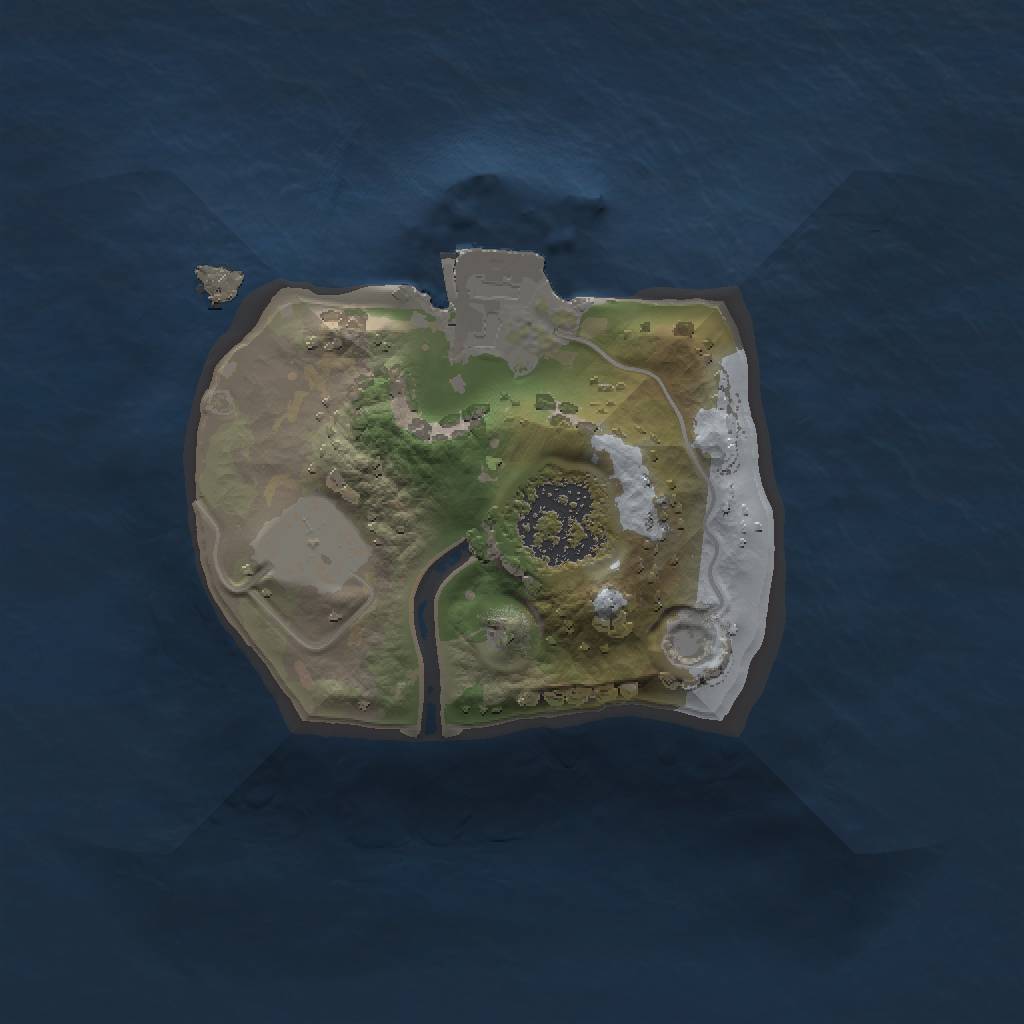 Rust Map: Procedural Map, Size: 1174, Seed: 1219234163, 3 Monuments