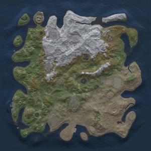 Thumbnail Rust Map: Procedural Map, Size: 4000, Seed: 14326, 17 Monuments