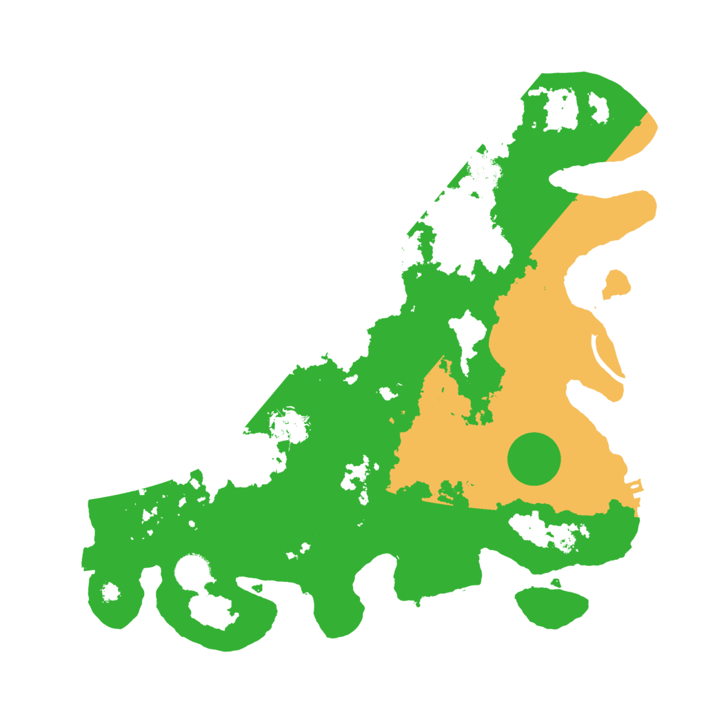 Biome Rust Map: Procedural Map, Size: 3500, Seed: 943378652