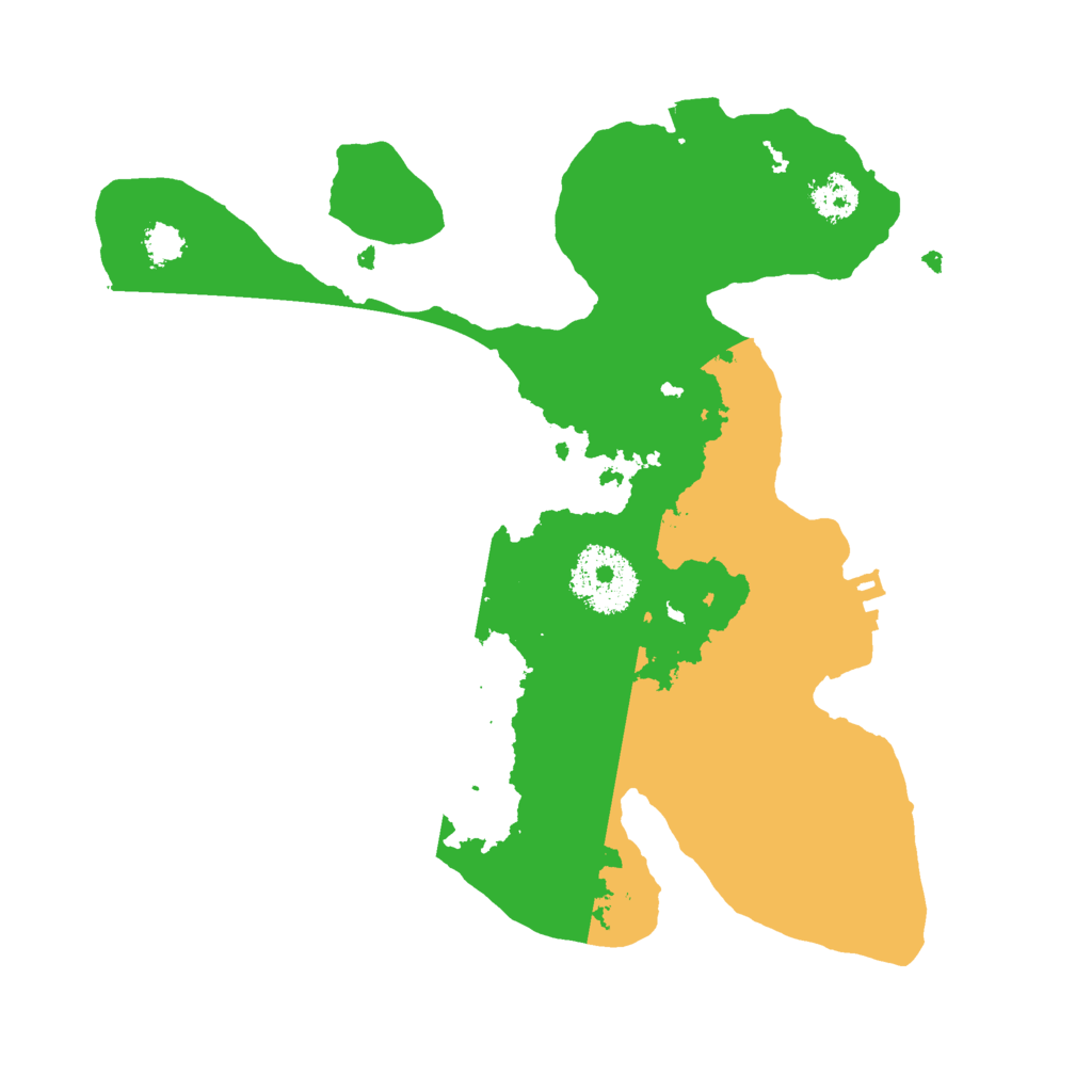 Biome Rust Map: Procedural Map, Size: 2500, Seed: 2027868880