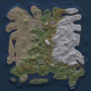 Thumbnail Rust Map: Procedural Map, Size: 4250, Seed: 815255472, 18 Monuments