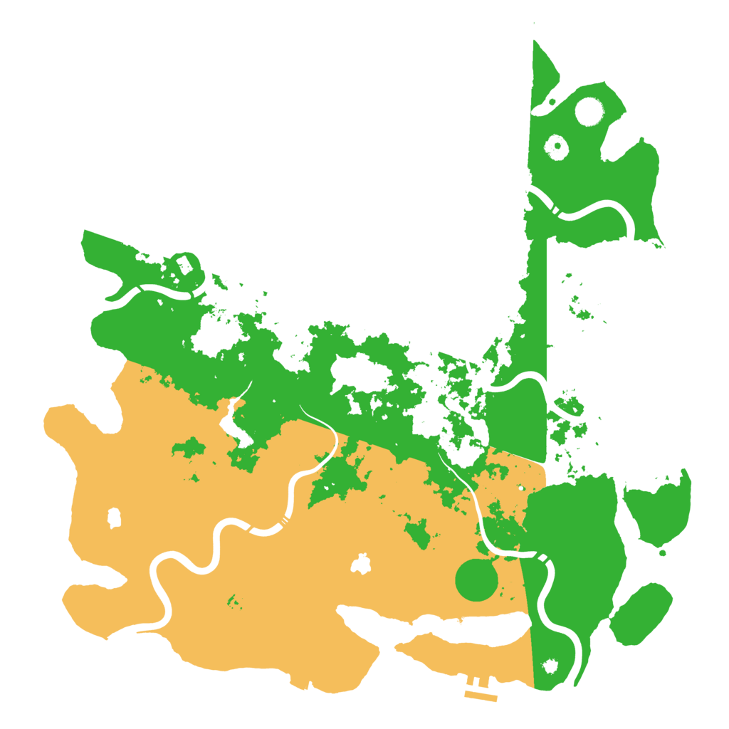 Biome Rust Map: Procedural Map, Size: 4500, Seed: 124751