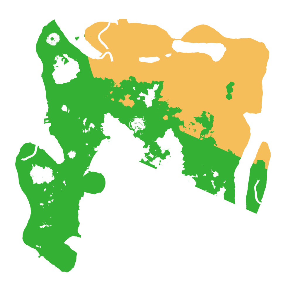 Biome Rust Map: Procedural Map, Size: 3600, Seed: 1259