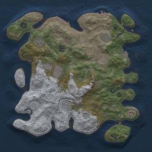 Thumbnail Rust Map: Procedural Map, Size: 3500, Seed: 474822533, 15 Monuments