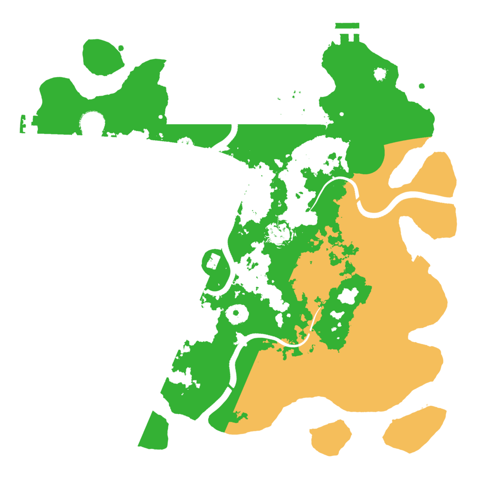 Biome Rust Map: Procedural Map, Size: 3500, Seed: 130562749