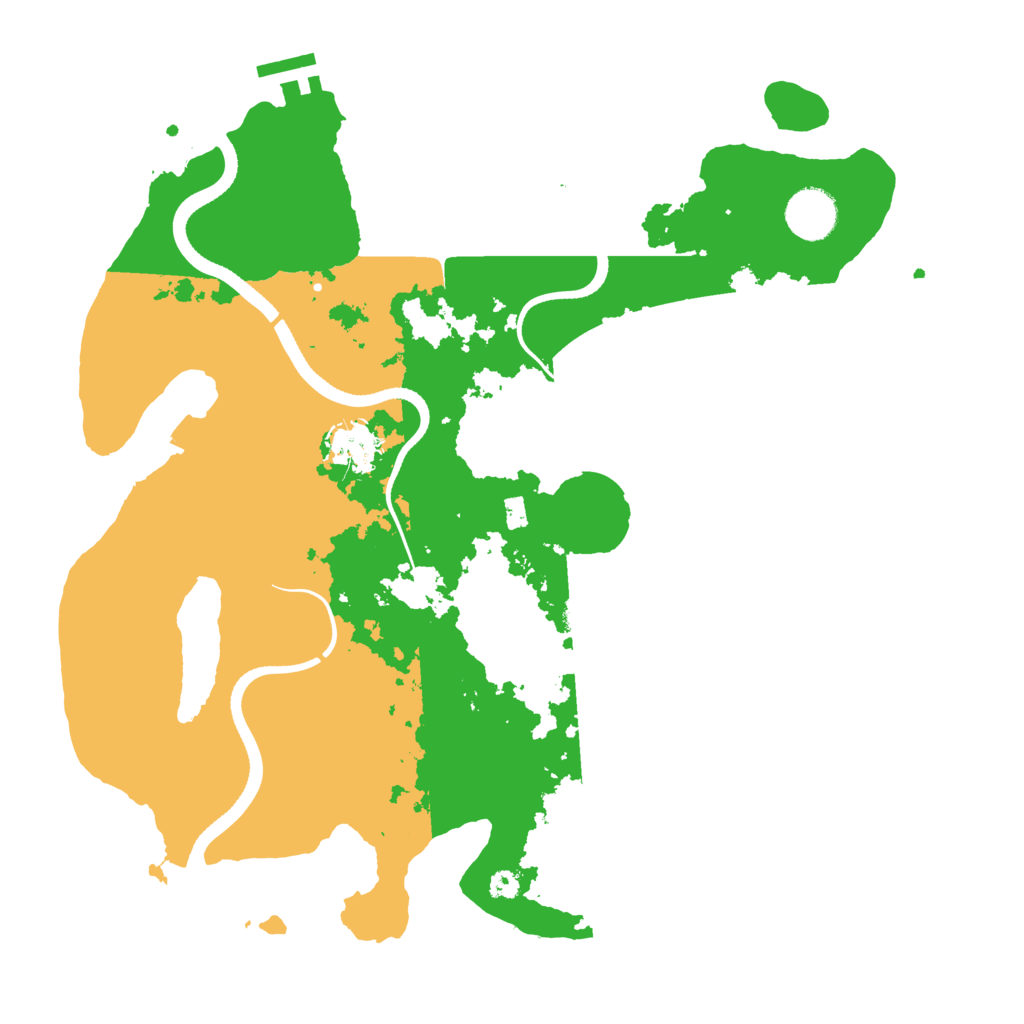 Biome Rust Map: Procedural Map, Size: 3500, Seed: 954111926