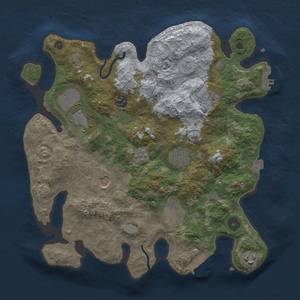 Thumbnail Rust Map: Procedural Map, Size: 3500, Seed: 765508513, 16 Monuments