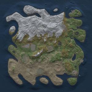 Thumbnail Rust Map: Procedural Map, Size: 3750, Seed: 634744397, 18 Monuments