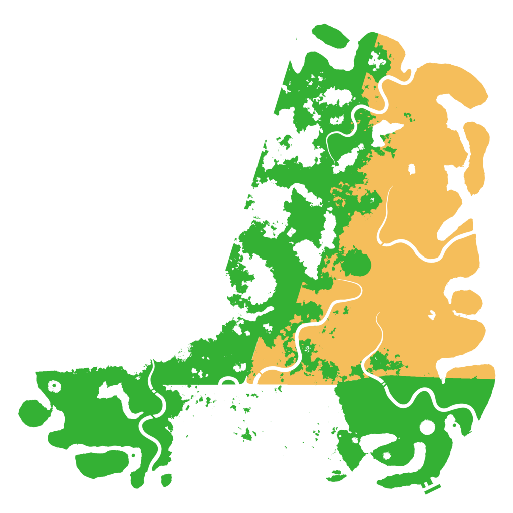 Biome Rust Map: Procedural Map, Size: 6000, Seed: 838464191