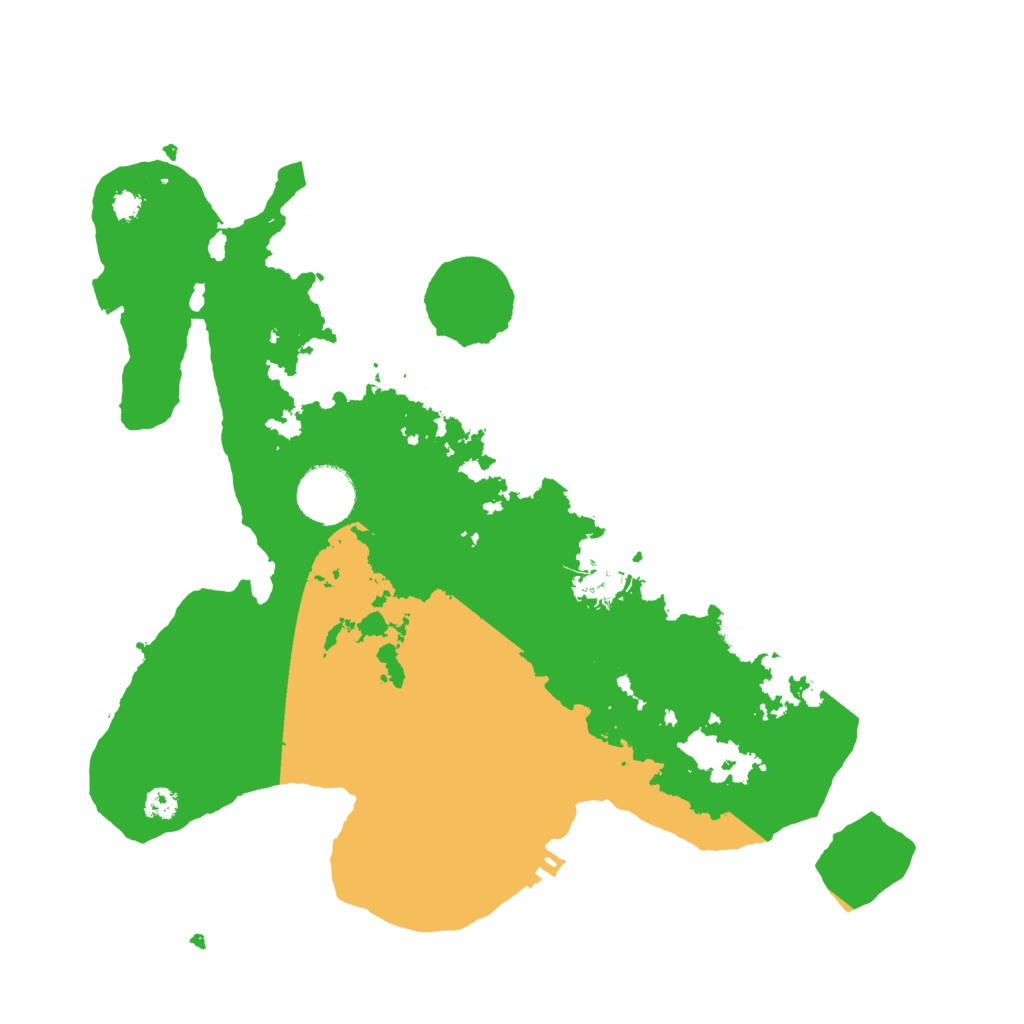 Biome Rust Map: Procedural Map, Size: 3200, Seed: 454745646