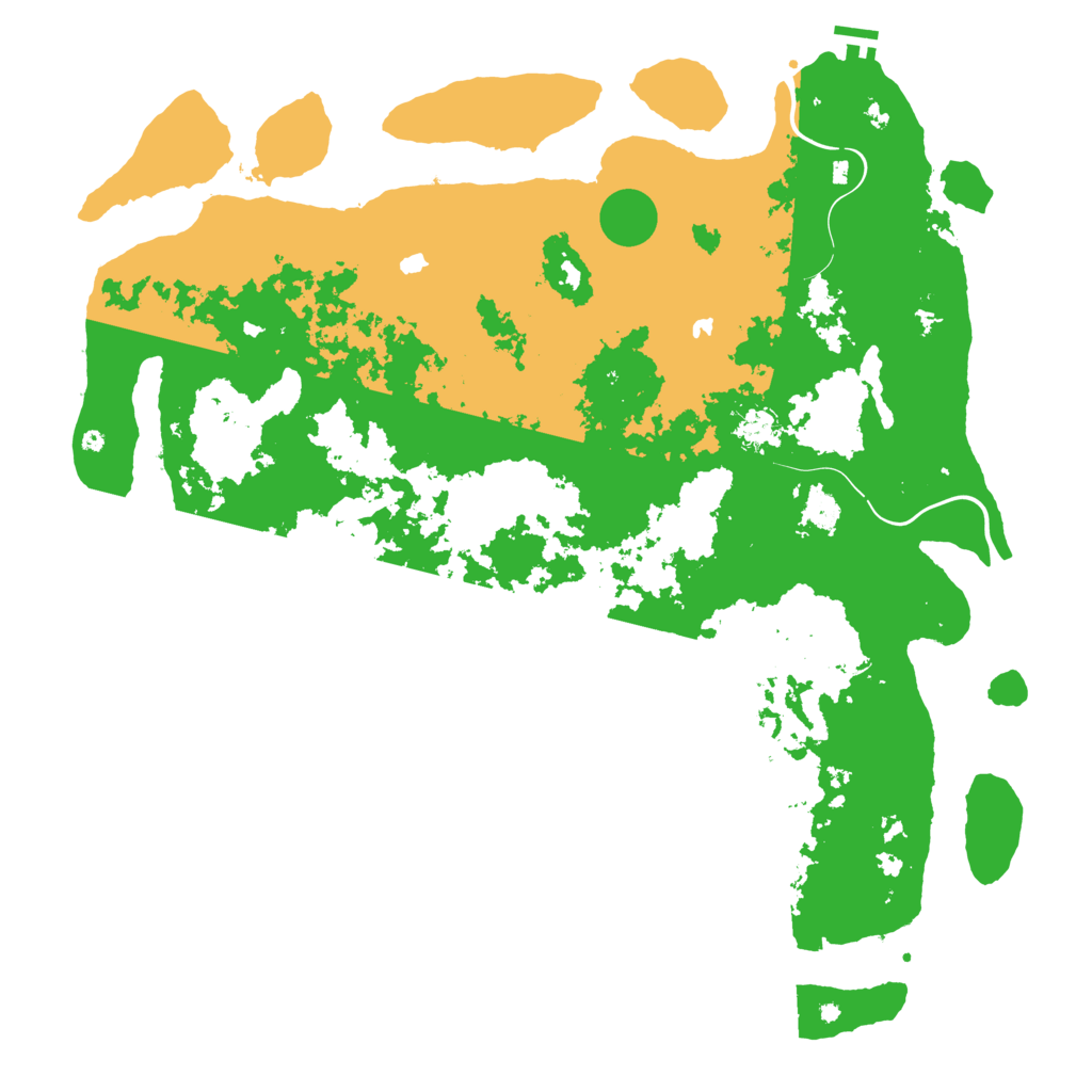 Biome Rust Map: Procedural Map, Size: 5000, Seed: 18888489